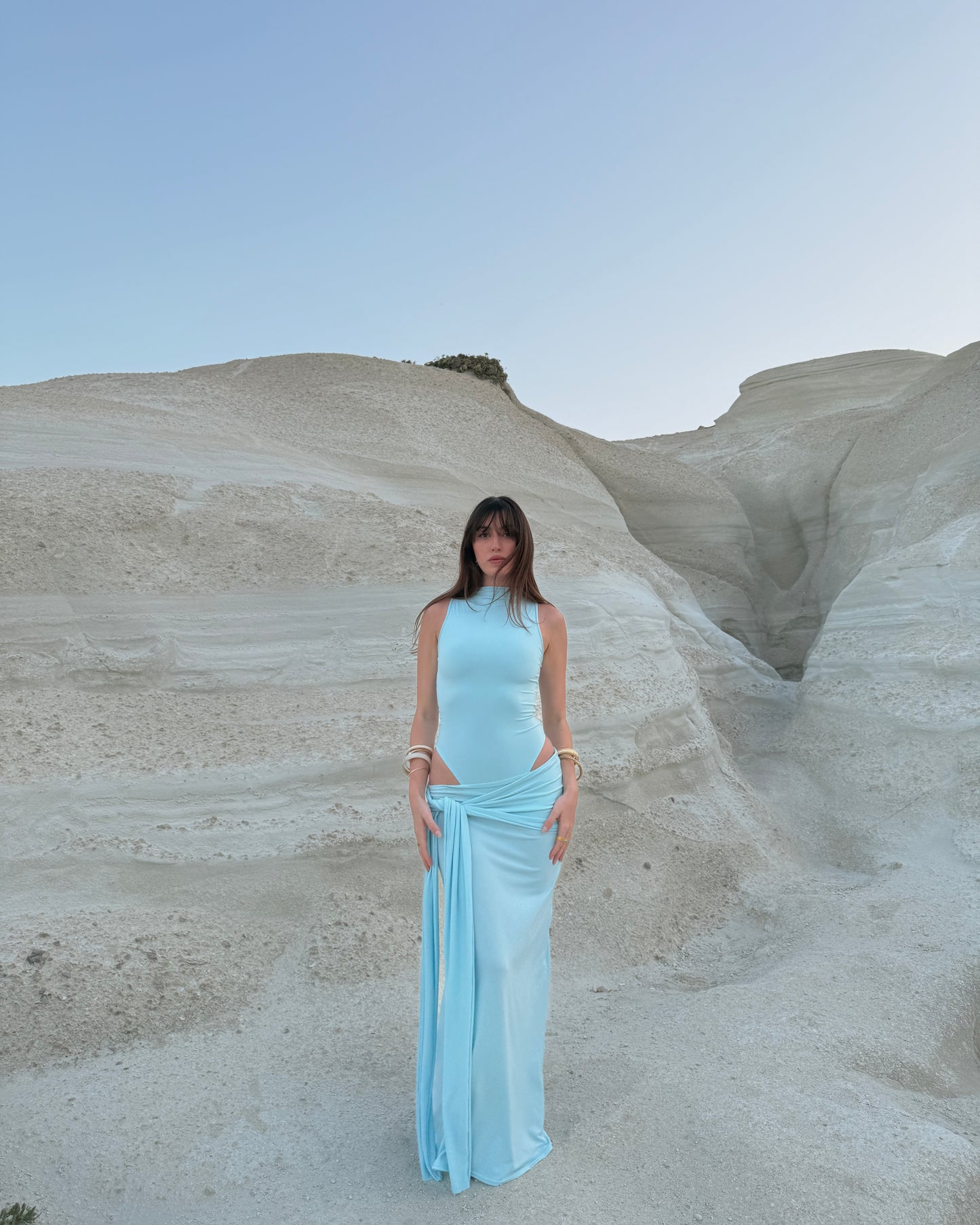 Leah Dress - Baby Blue