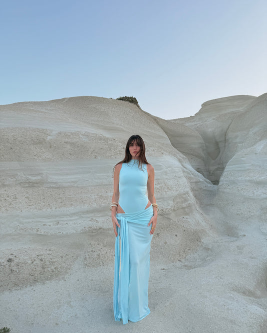 Leah Dress - Baby Blue