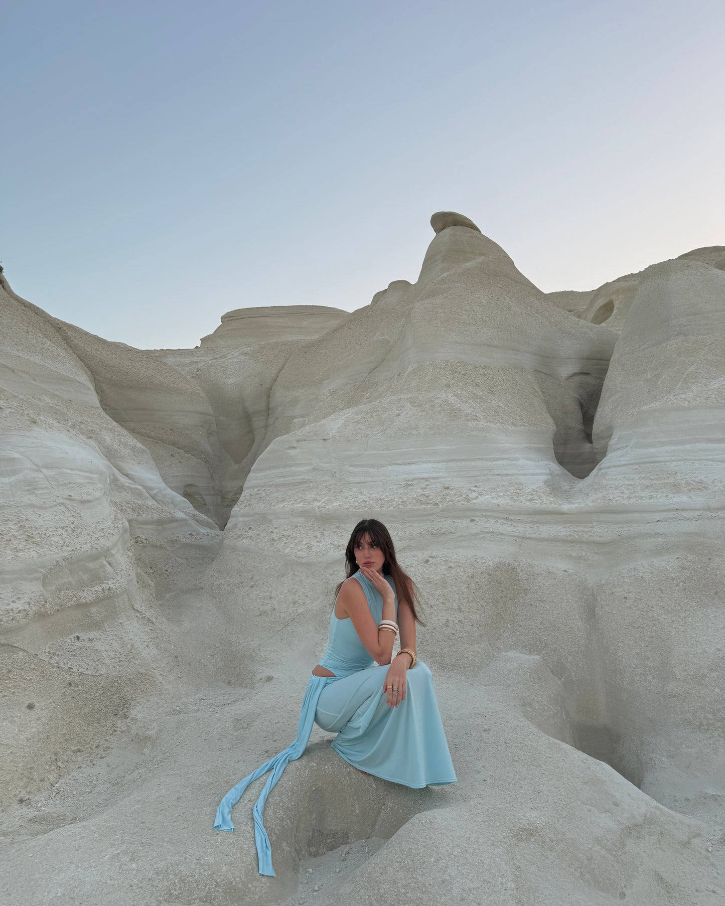 Leah Dress - Baby Blue