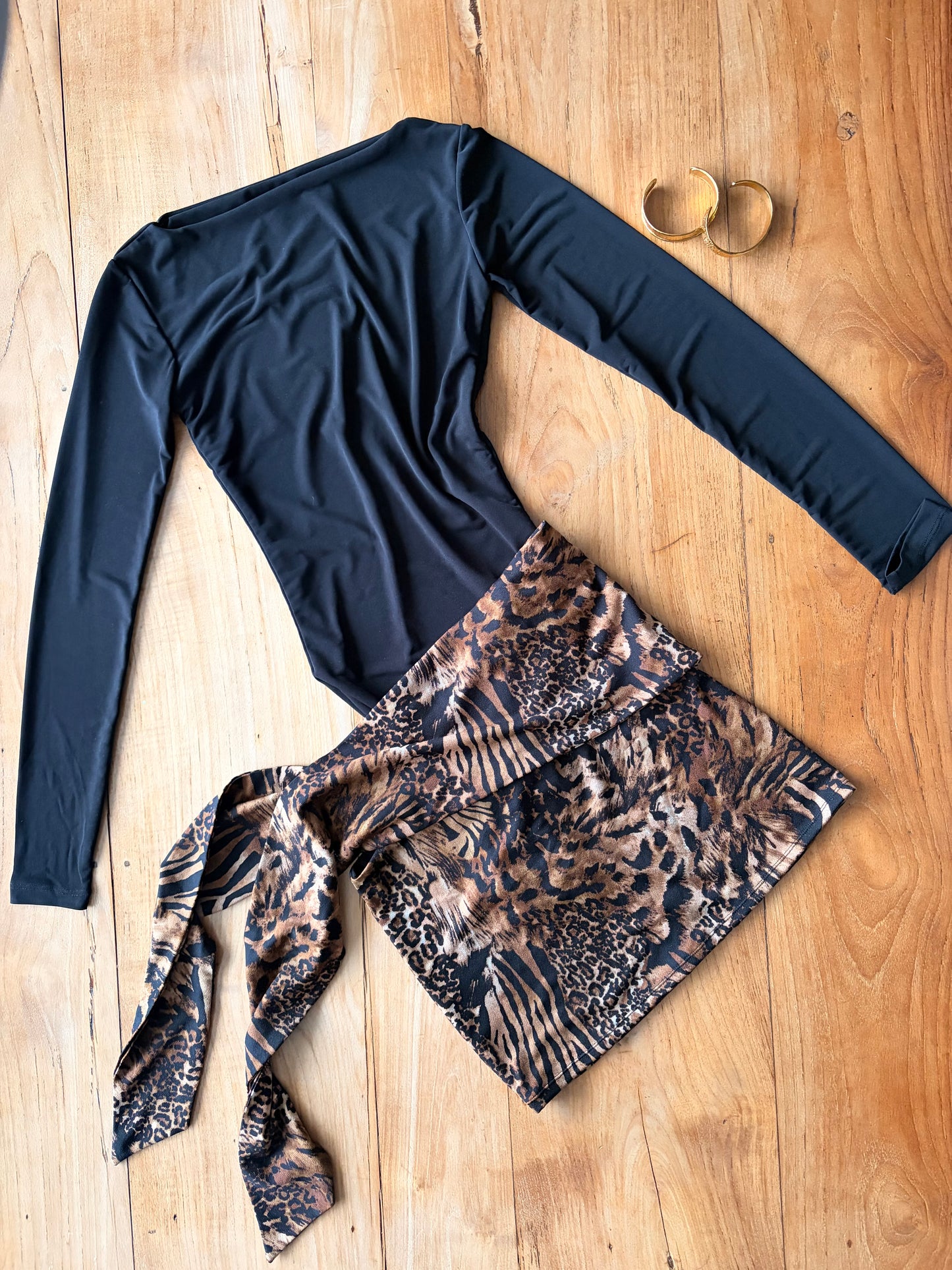 Leah Mini Skirt - Animal Print