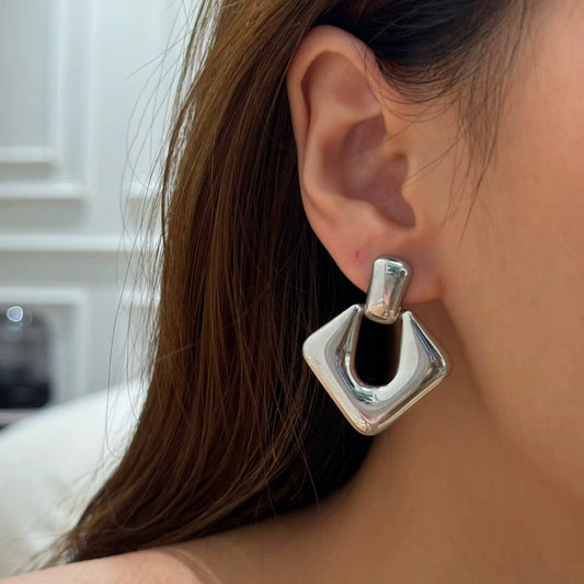Ashton Chunky Earrings - SilverANTISOCIAL