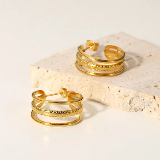 Serenity Hoop Earrings - GoldANTISOCIAL
