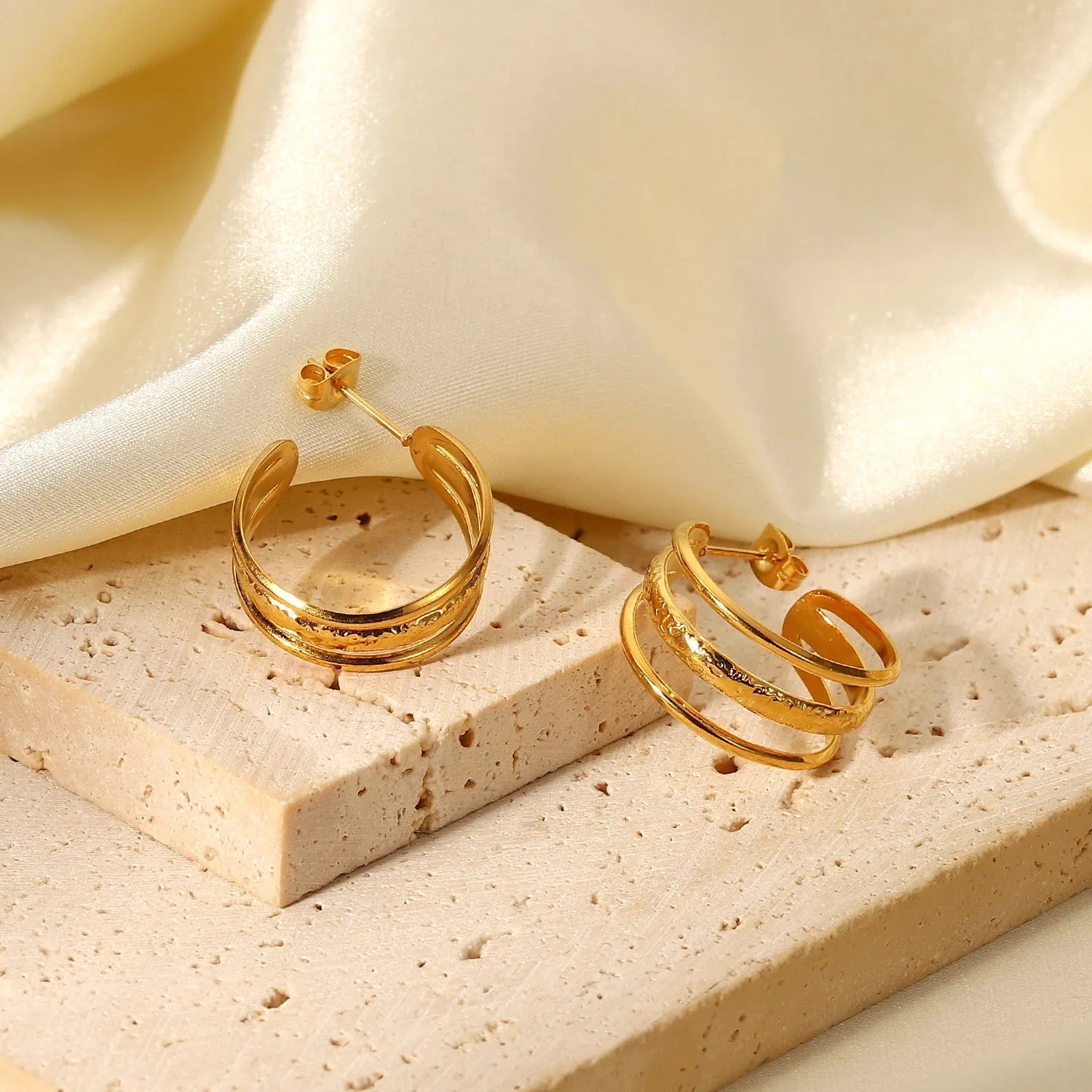 Serenity Hoop Earrings - GoldANTISOCIAL