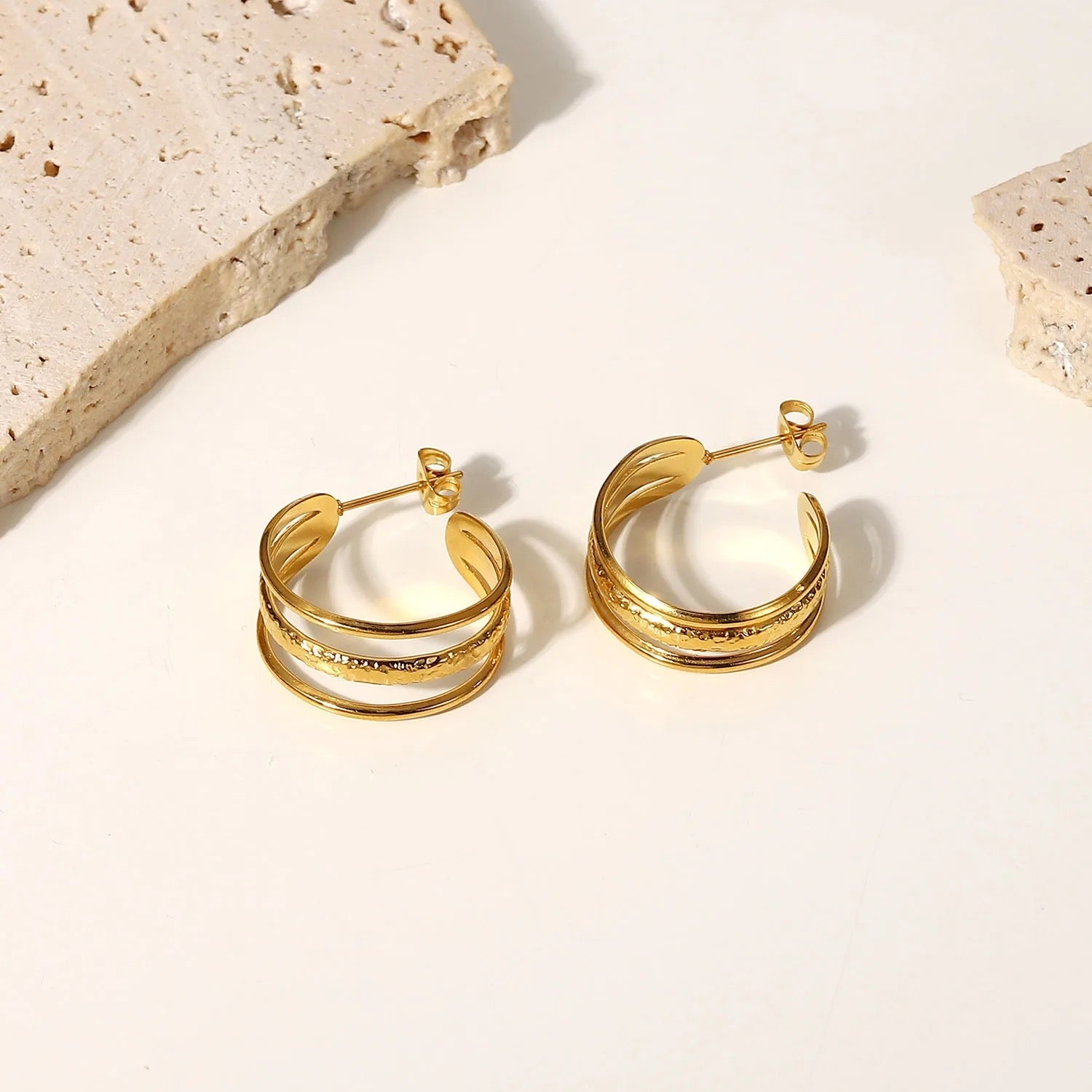 Serenity Hoop Earrings - GoldANTISOCIAL