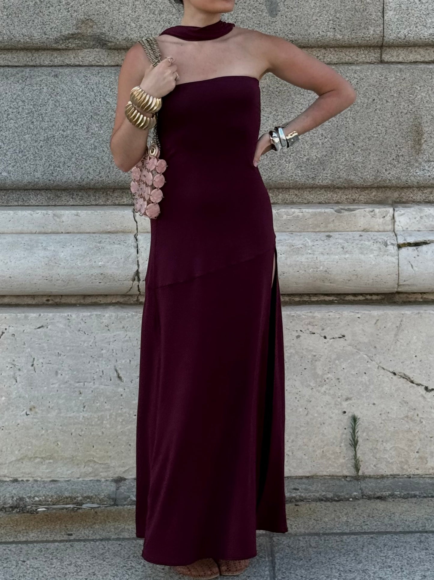 Amali Maxi Dress - Plum