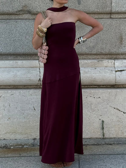Amali Maxi Dress - Plum