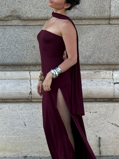 Amali Maxi Dress - Plum
