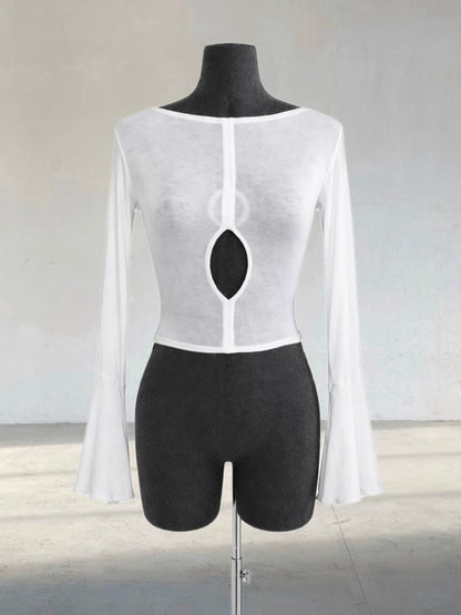 Dahlia Knit Top - White