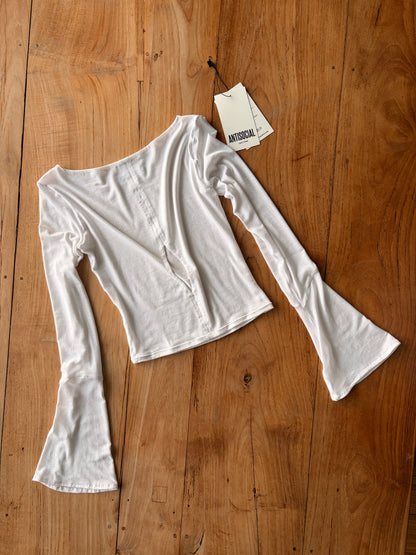 Dahlia Knit Top - White