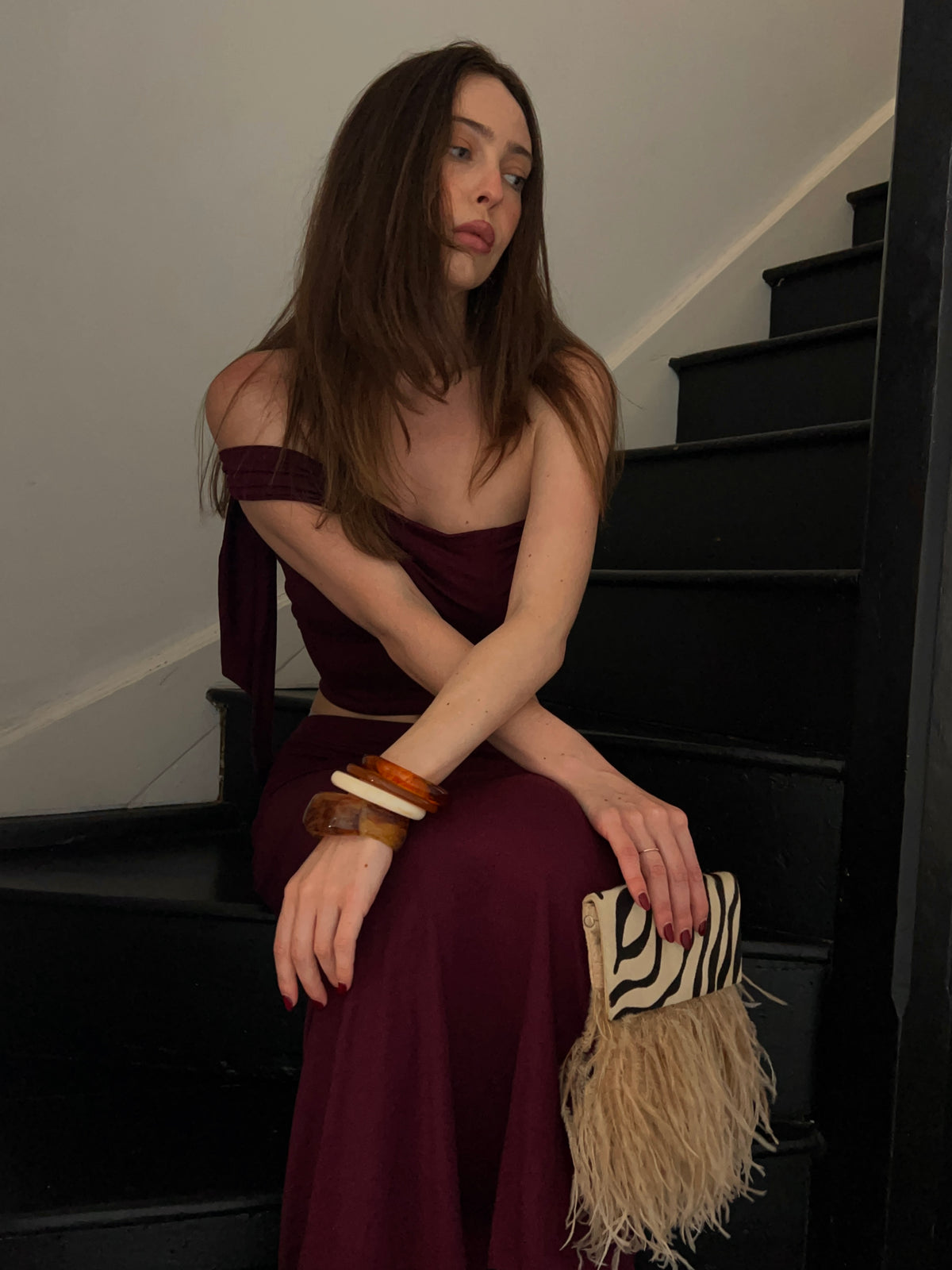 Sisley Maxi Set - Plum