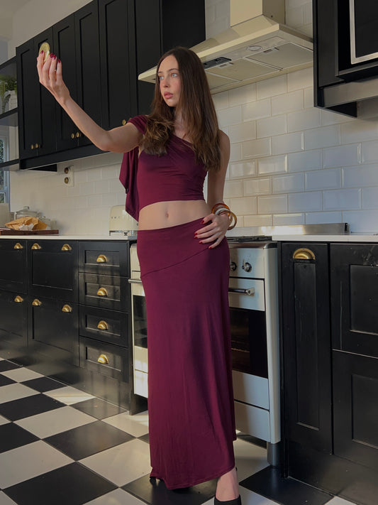Sisley Maxi Set - Plum