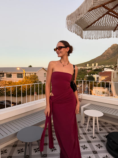 Leah Maxi Skirt - Plum