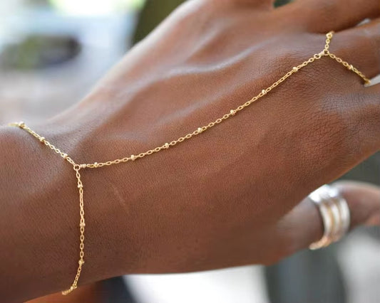Gia Hand Chain - Gold
