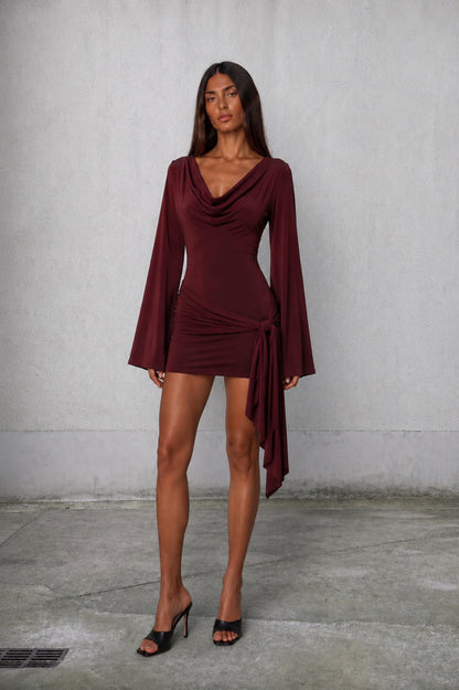 Gemini Dress - Burgundy