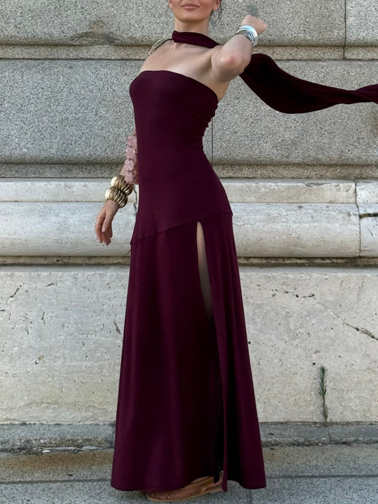 Amali Maxi Dress - Plum