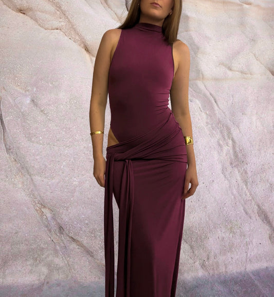 Leah Dress - Plum