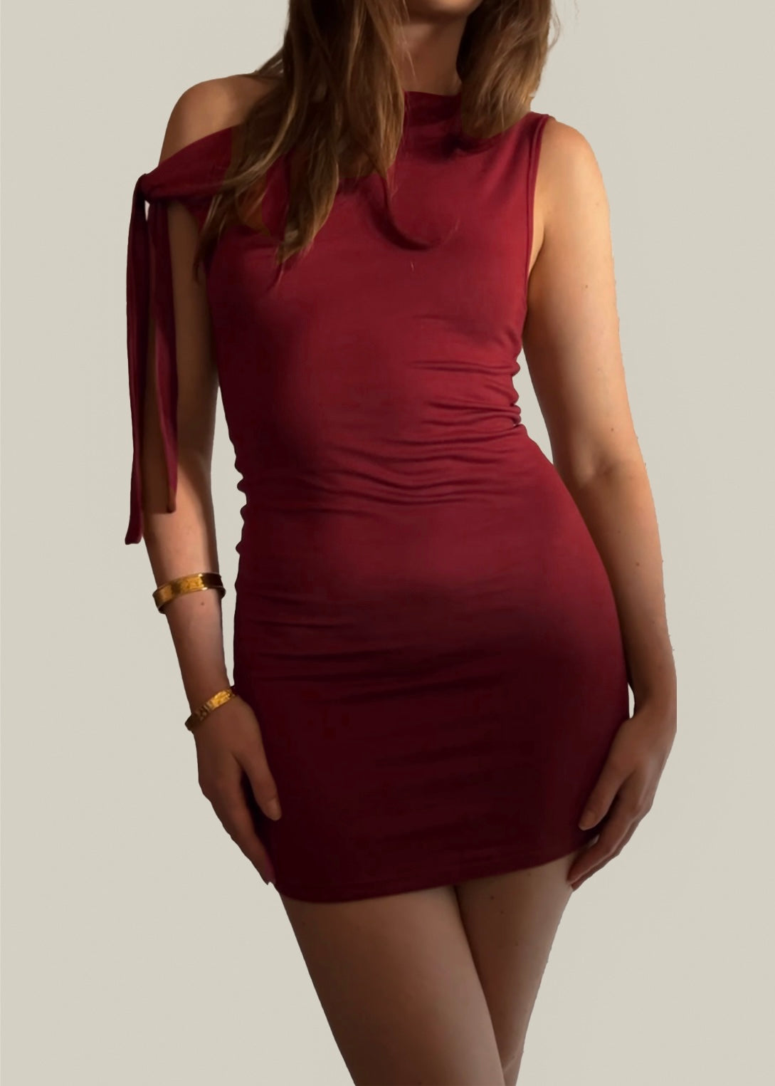 Lucia Mini Dress - Burgundy