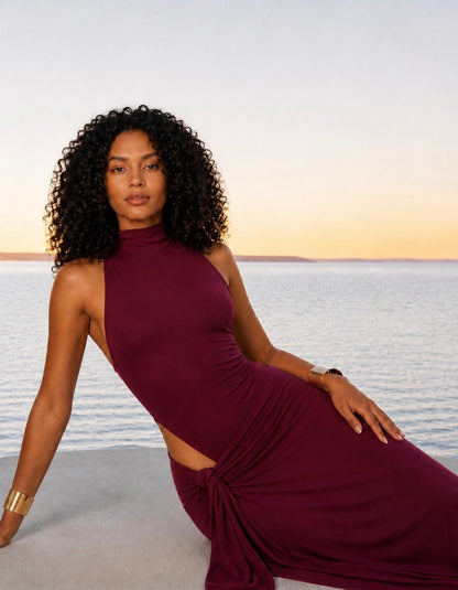 Leah Dress - Plum