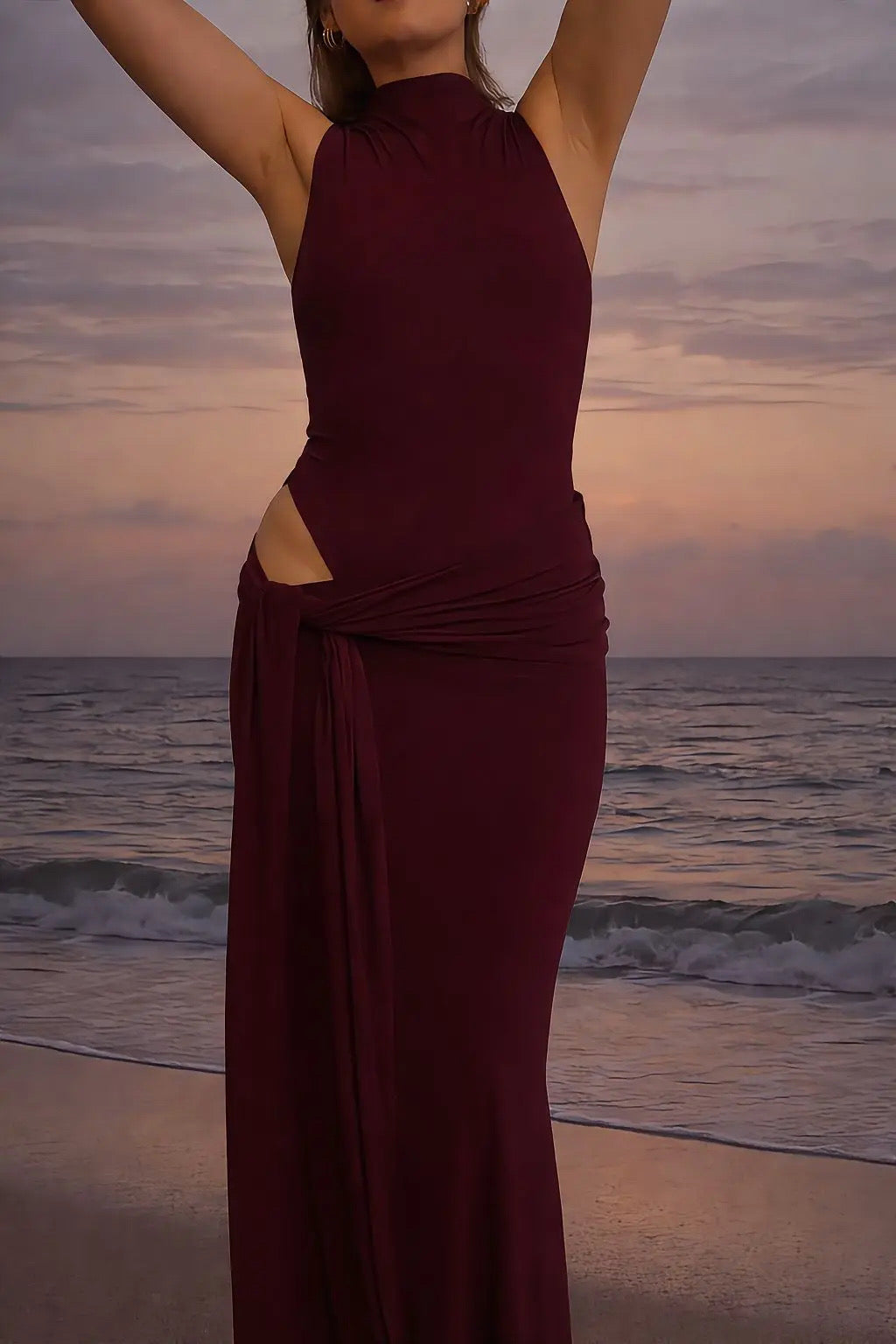 Leah Dress - Plum