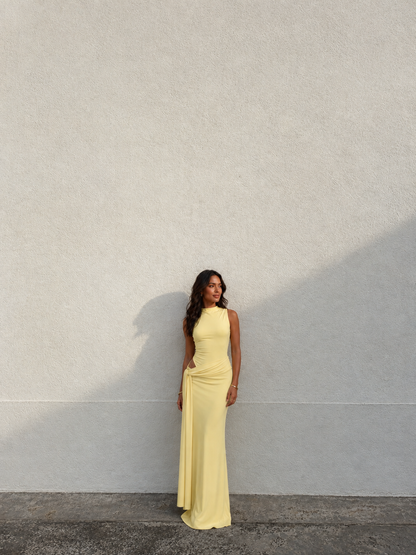 Leah Dress - Lemon