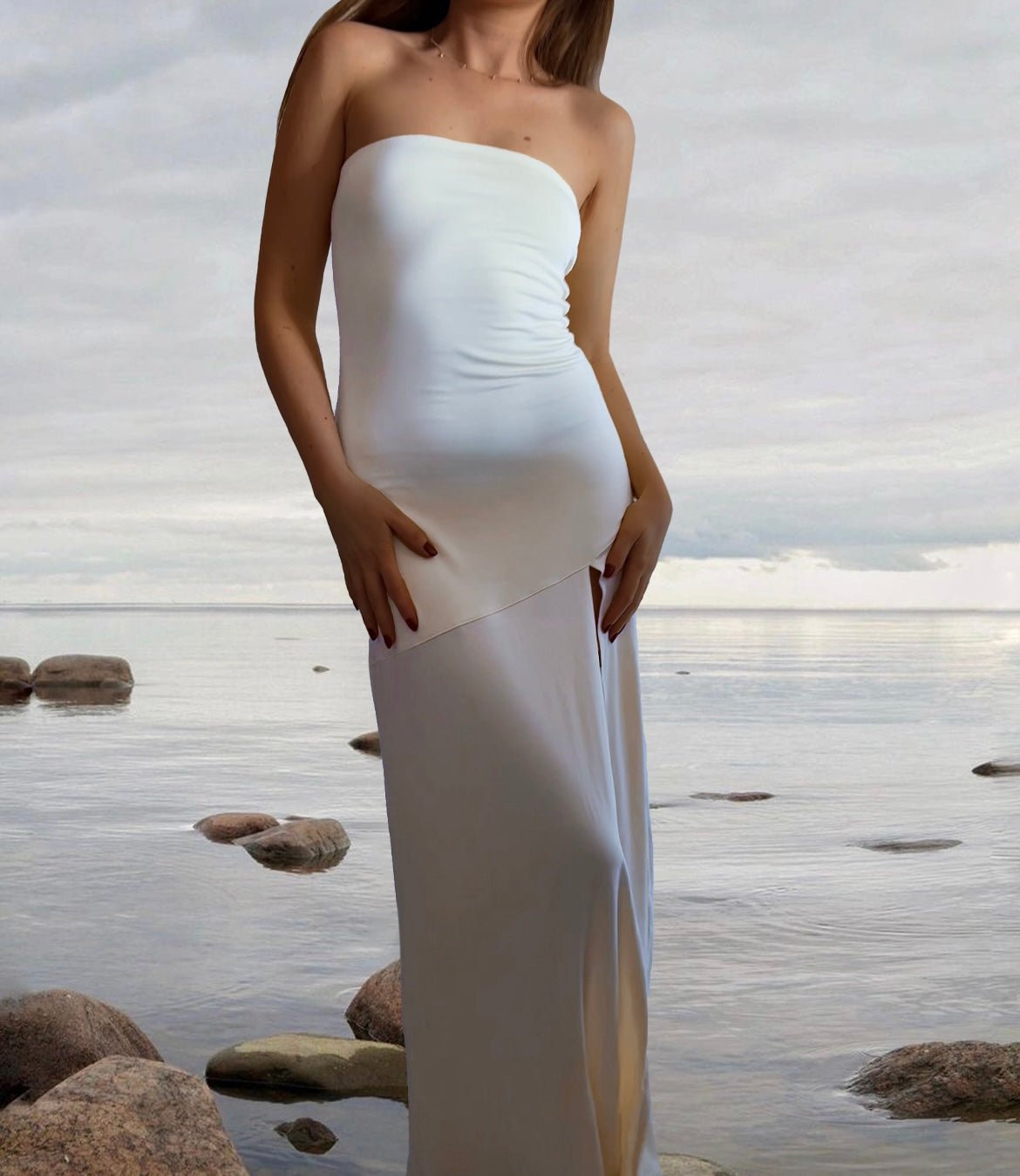 Amali Maxi Dress - WhiteANTISOCIAL