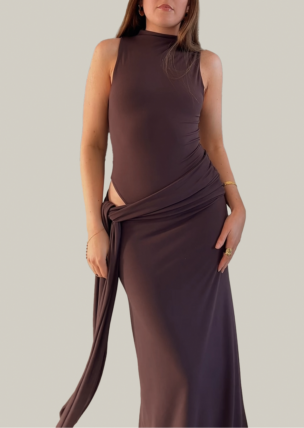 Leah Dress - Chocolate