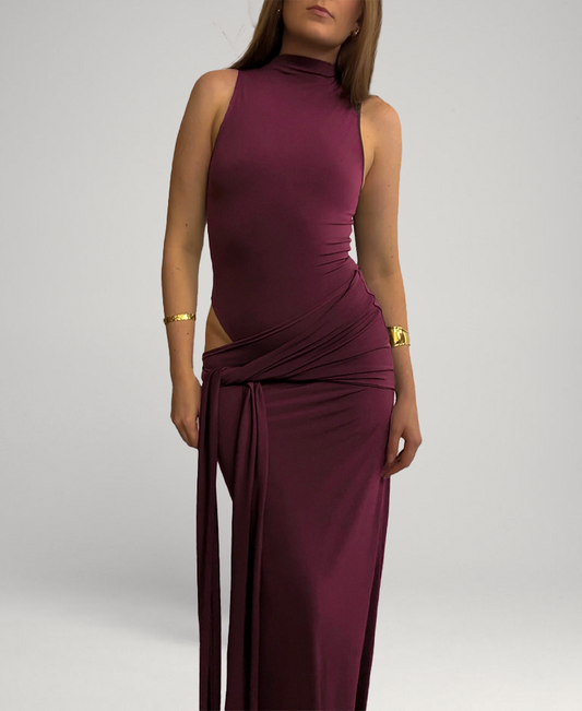 Leah Dress - Plum