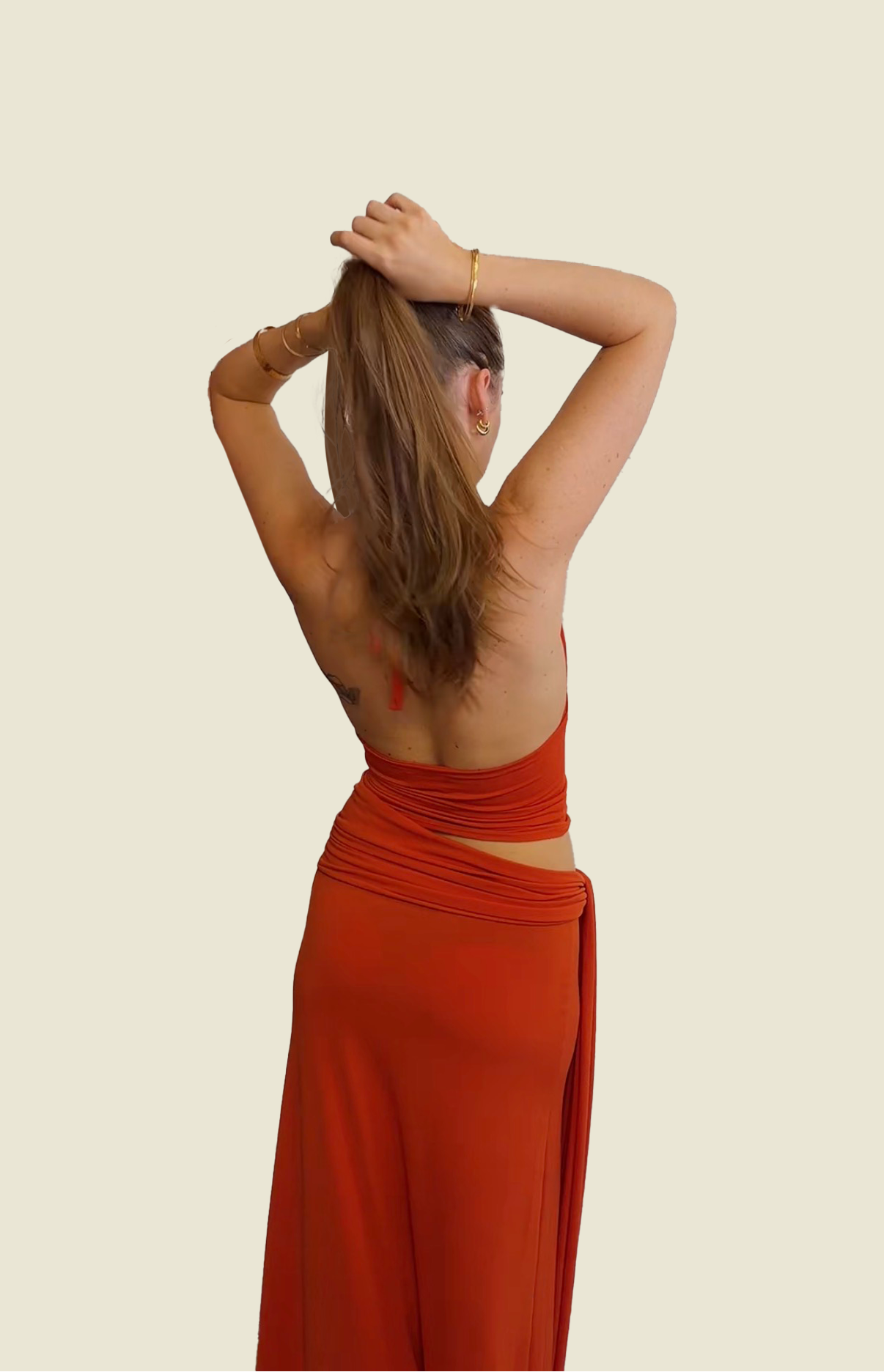 Leah Maxi Skirt - Aperol
