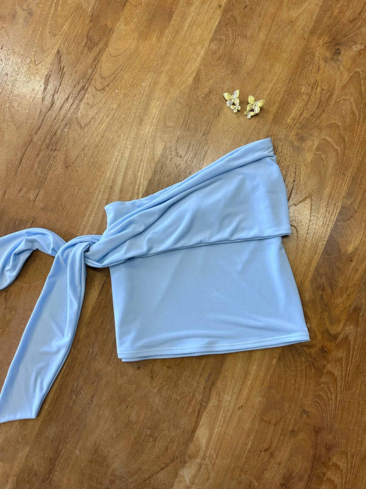 Leah Mini Skirt - Baby Blue