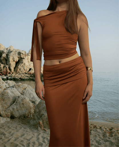 Lucia Maxi Set - CamelANTISOCIAL