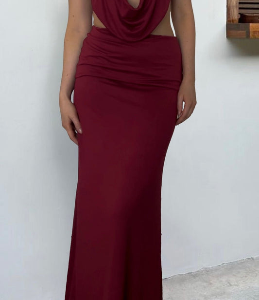 Marli Maxi Skirt - BurgundyANTISOCIAL