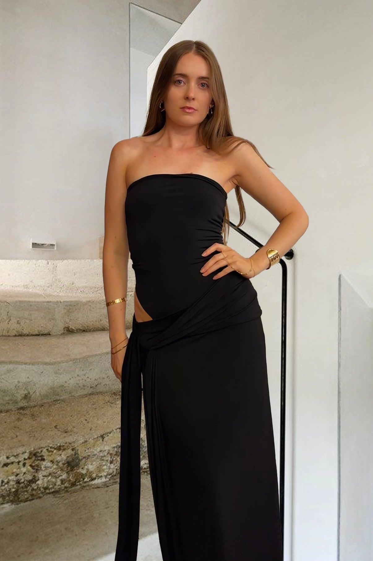 Leah Maxi Skirt - Black