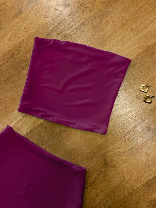 Naomi Tube Top - Plum