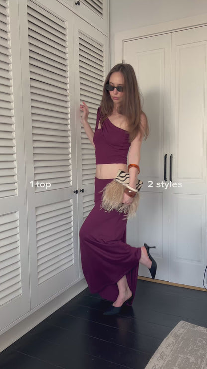 Sisley Maxi Set - Plum