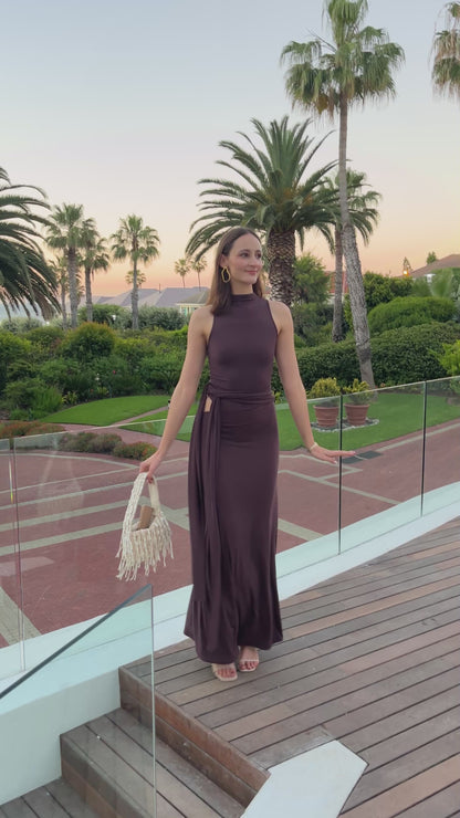 Leah Maxi Skirt - Chocolate