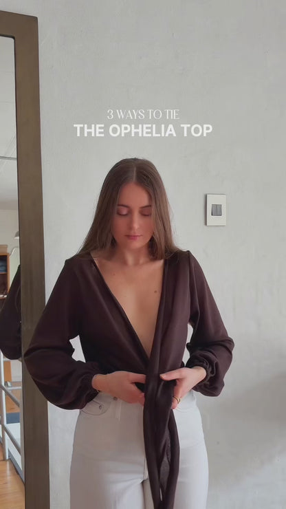 Ophelia Knit Top - Chocolate