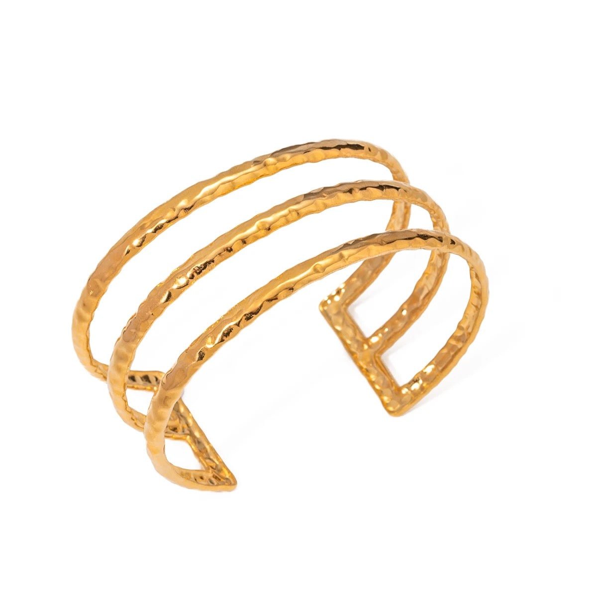 Serenity Hammered Bangle - GoldANTISOCIAL