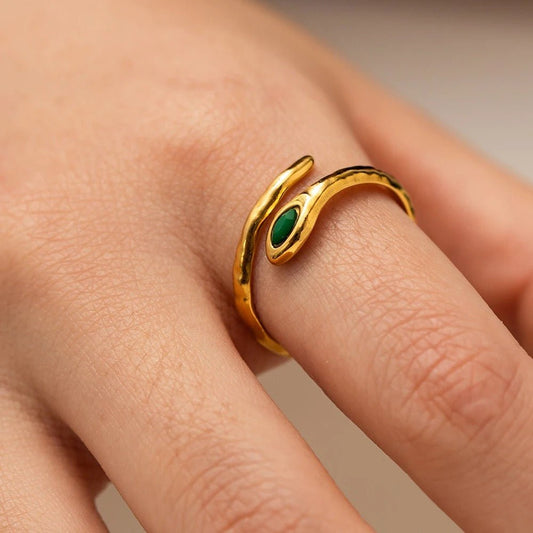 Serpent Ring - GoldANTISOCIAL