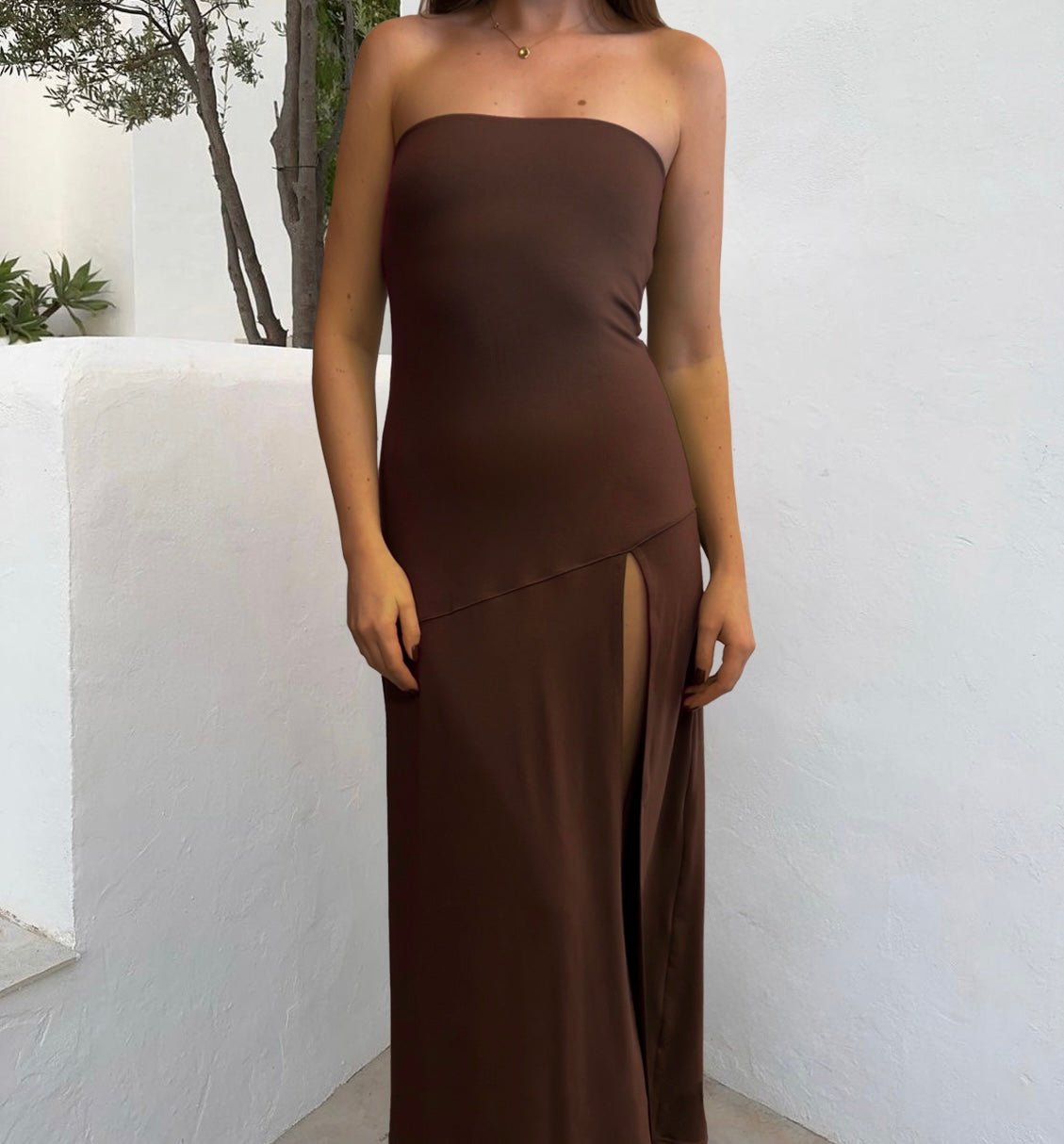 Amali Maxi Dress - ChocolateANTISOCIAL