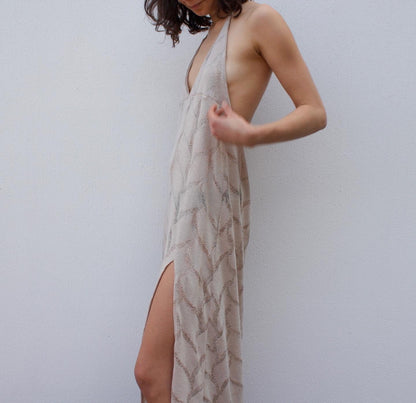 Crochet Maxi Dress - StoneANTISOCIAL