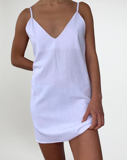 Linen Slip DressANTISOCIAL