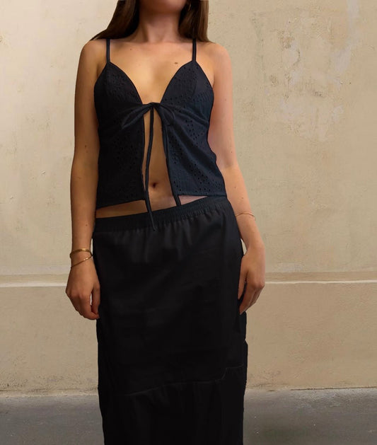 Luna Maxi Skirt - BlackANTISOCIAL