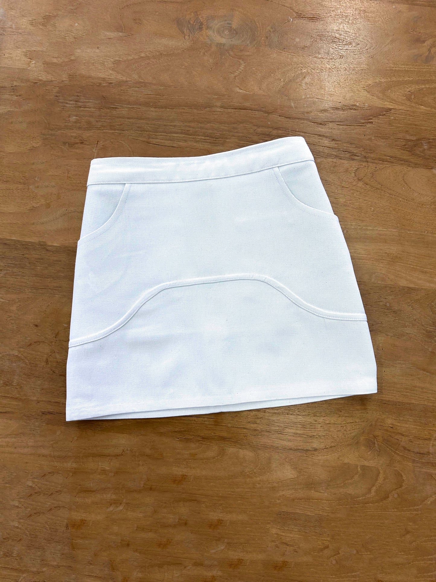 Saddle Mini Skirt - WhiteANTISOCIAL